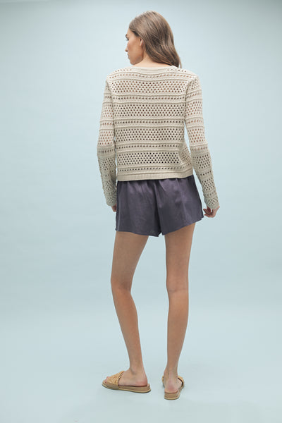 Marissa Crochet Knit Cardigan