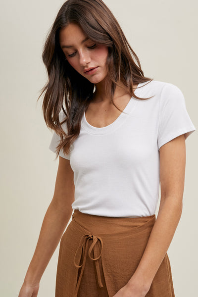 Paisley Scoop Neck Knit Top