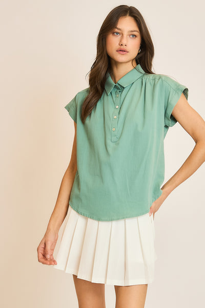 Meltaway Button Up Blouse