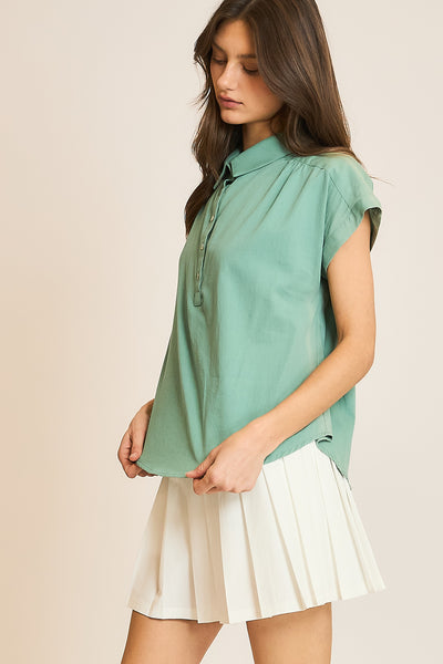 Meltaway Button Up Blouse
