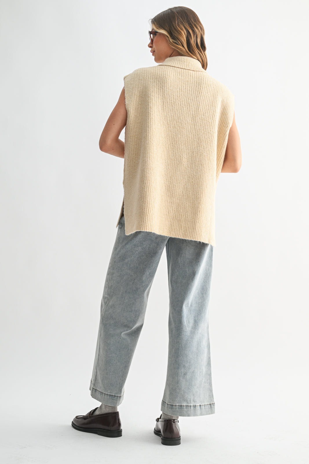 Linds High Neck Sweater Vest