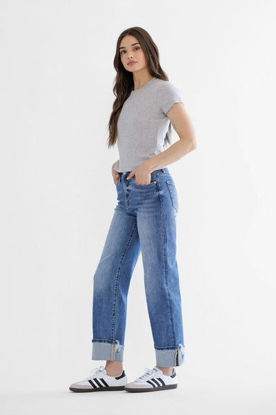 Cleveland Super High Rise Cuffed Denim