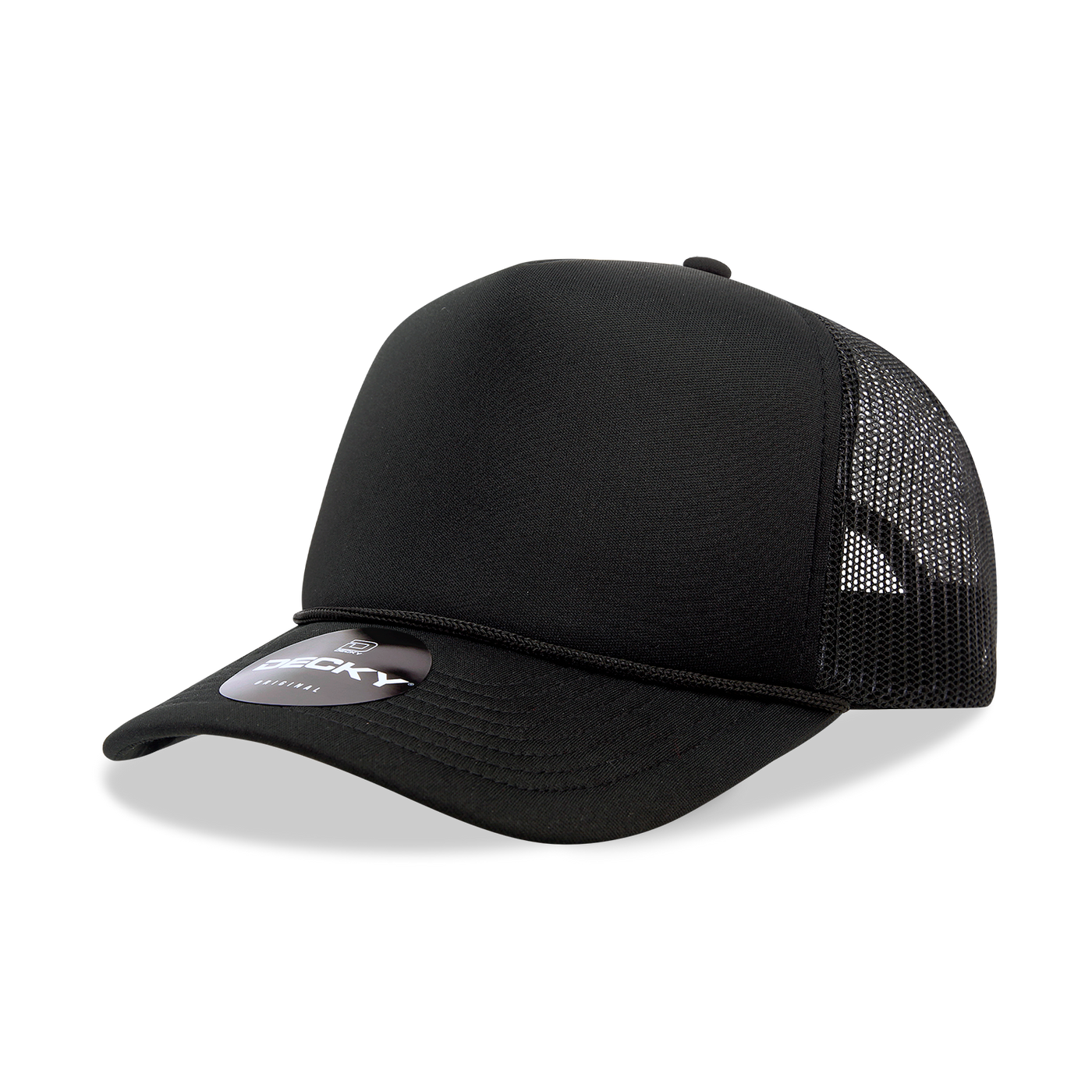 The Park Wholesale - Decky 6025 - Mid Profile, 5 Panel Foam Trucker Hat - 6025: Gold