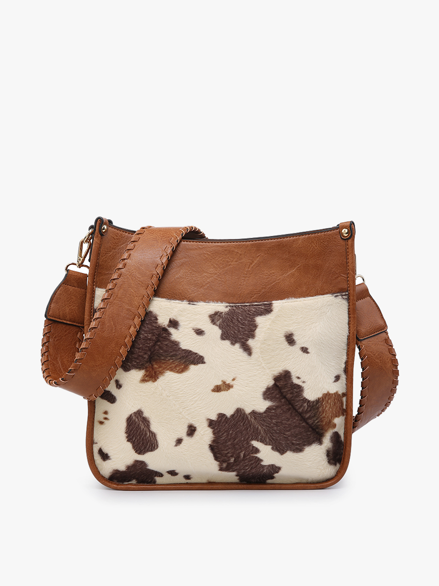 Chloe Cow Crossbody with Guitar Strap