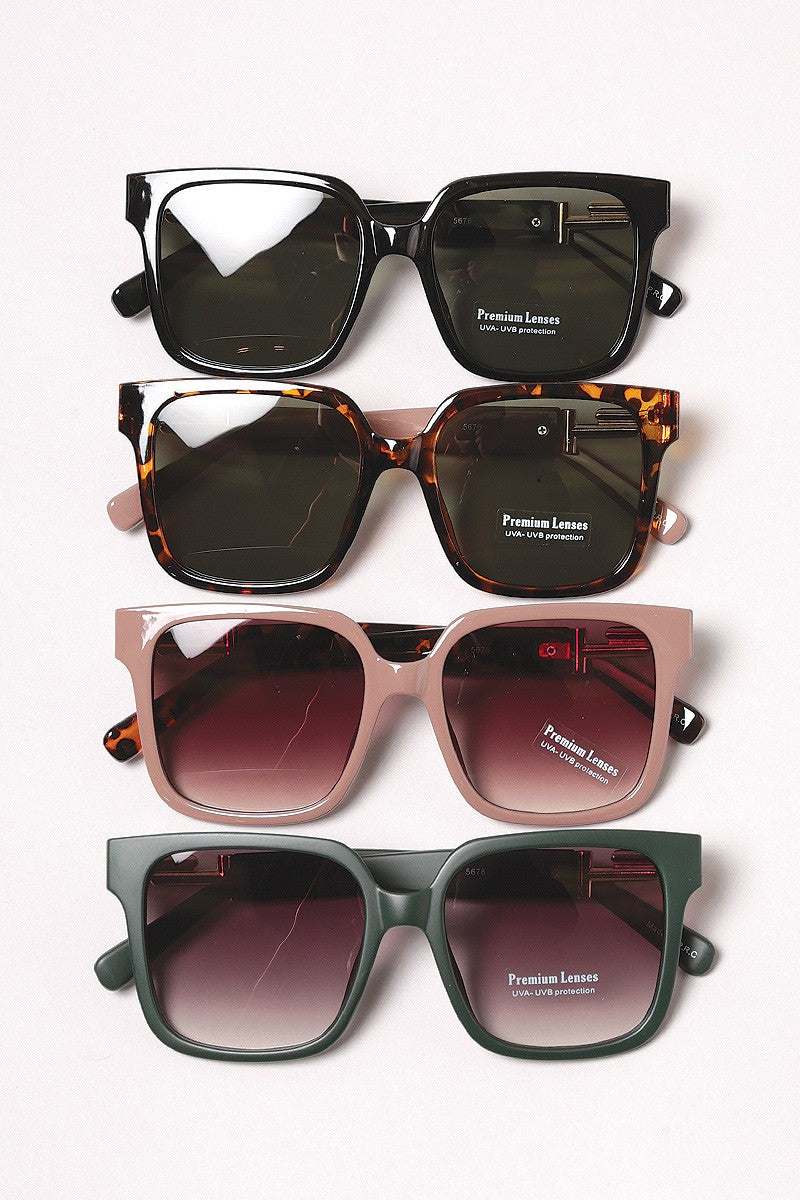 Islands Casual Rectangular Bold Frame Sunnies