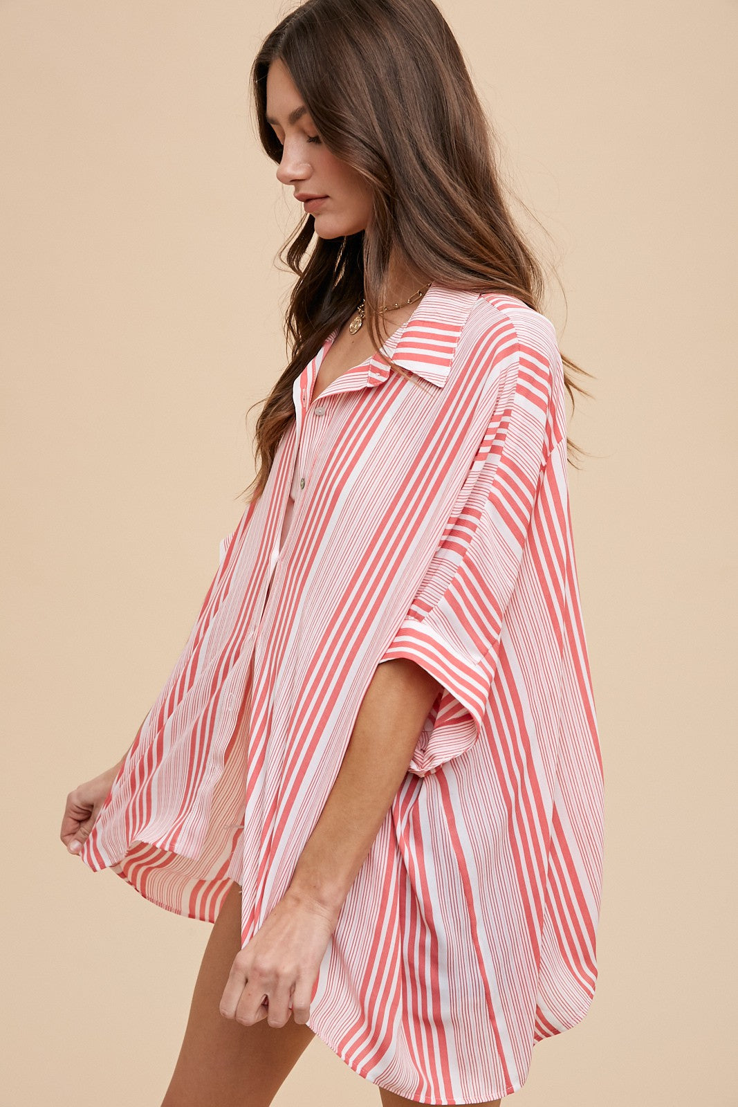 Ada Oversized Striped Blouse