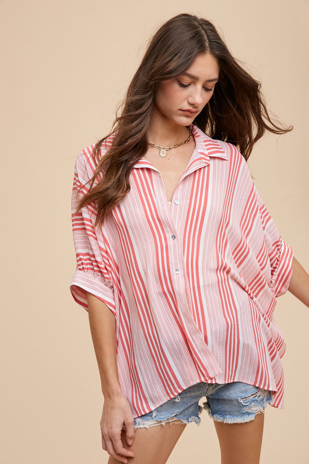 Ada Oversized Striped Blouse