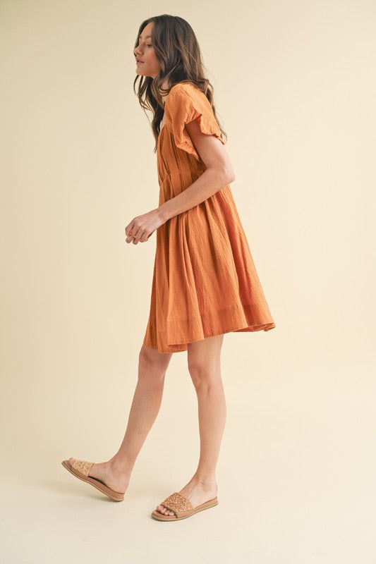 Allison Back Tie Mini Dress