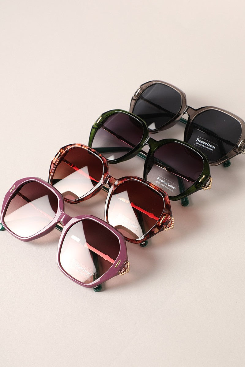 St. Bart Hexagon Large Sunglasses