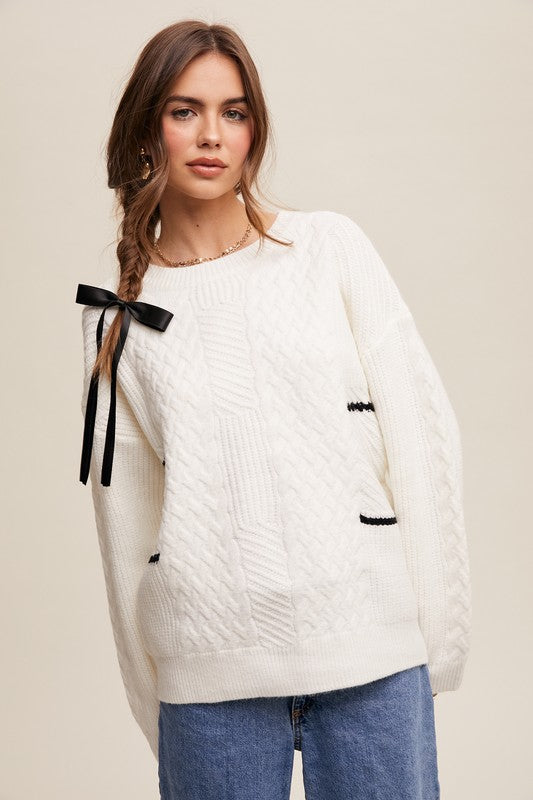 Shanna Stripe Detail Sweater