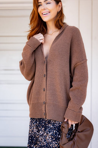 Alexa Oversized Button Down Cardigan