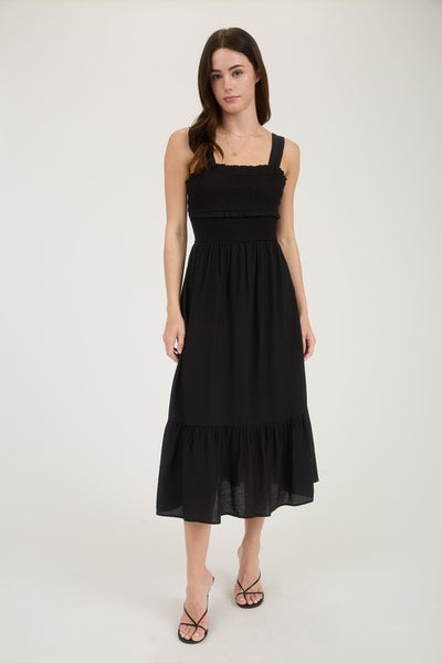 Britt Smocked Midi Dress