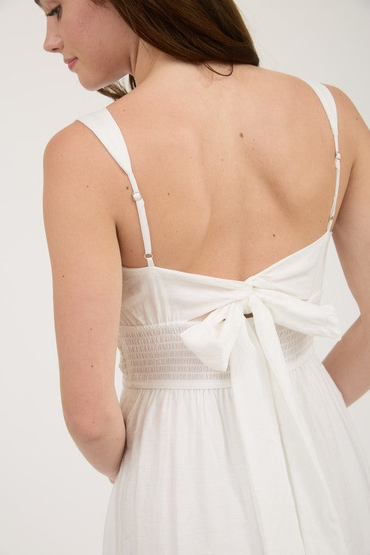 Britt Smocked Midi Dress