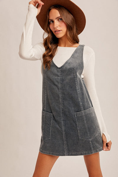 Maureen Corduroy Overall Dress