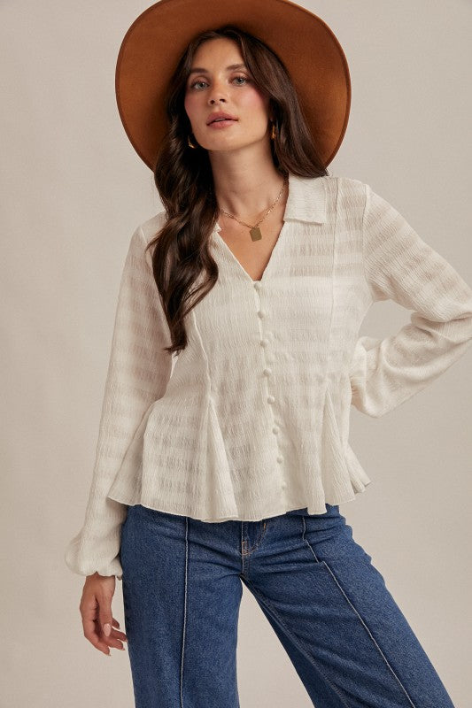 Wendy Flowy Knit Blouse