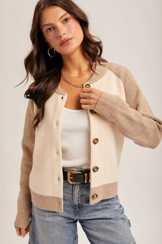 Hazel Varsity Cardigan Sweater
