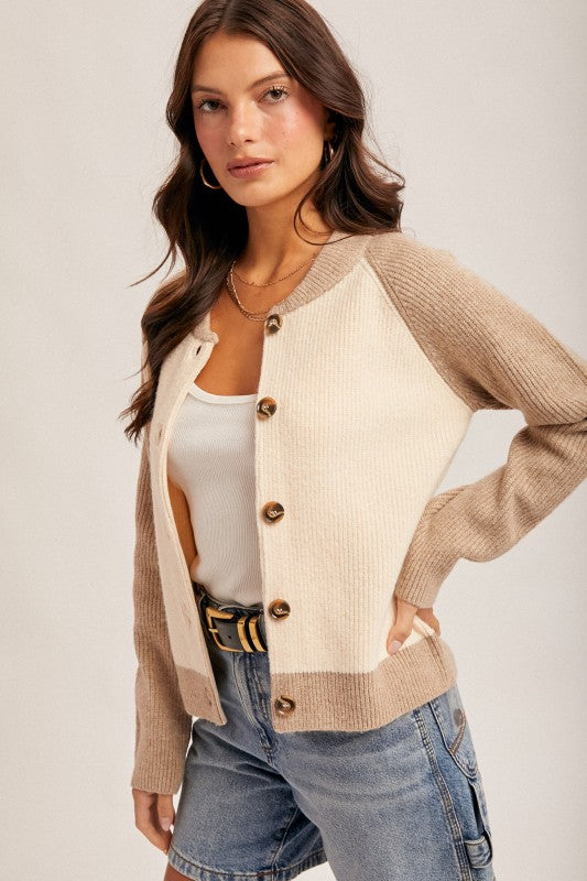 Hazel Varsity Cardigan Sweater