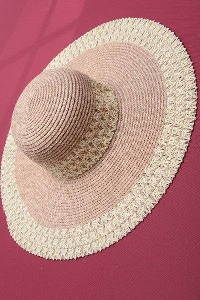 Wall To Wall Accessories - CLASSIC EDGE PANAMA STRAW SUN HAT | 40HW606: WHITE