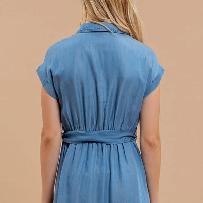 Billie Jean Chambray Midi Dress