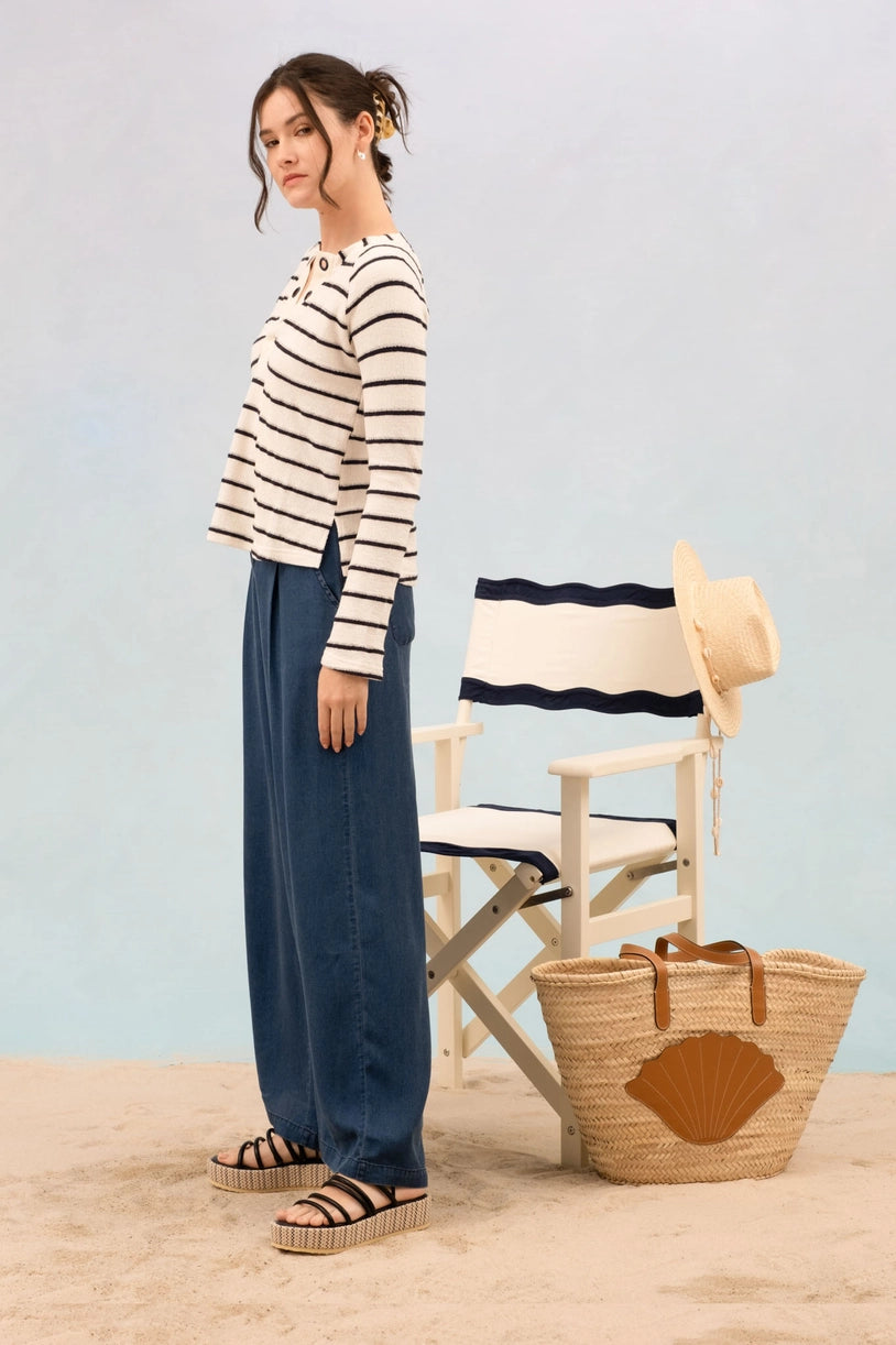 Gabriel Eyelet Sweater Top