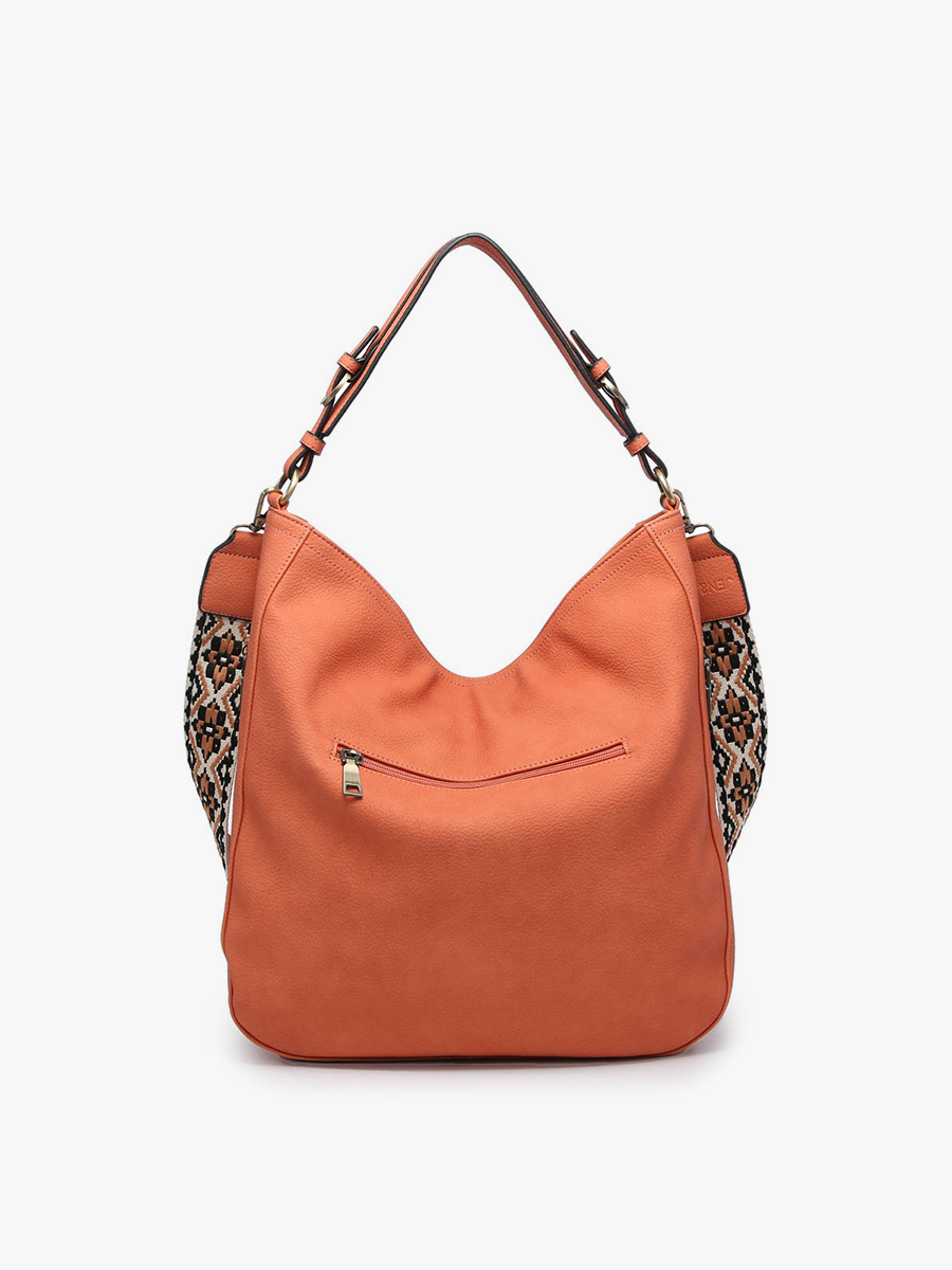 Aris Whipstitch Hobo/Crossbody w/ Guitar Strap