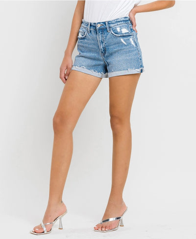 Columbia Cuffed Denim Shorts