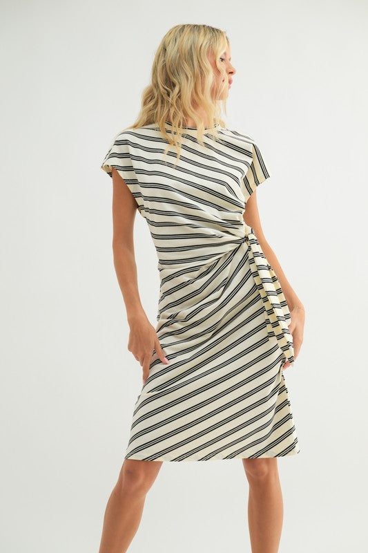 Suki Side Tie Midi Dress