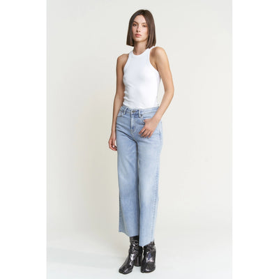Sanibel Mid Rise Wide Leg Denim