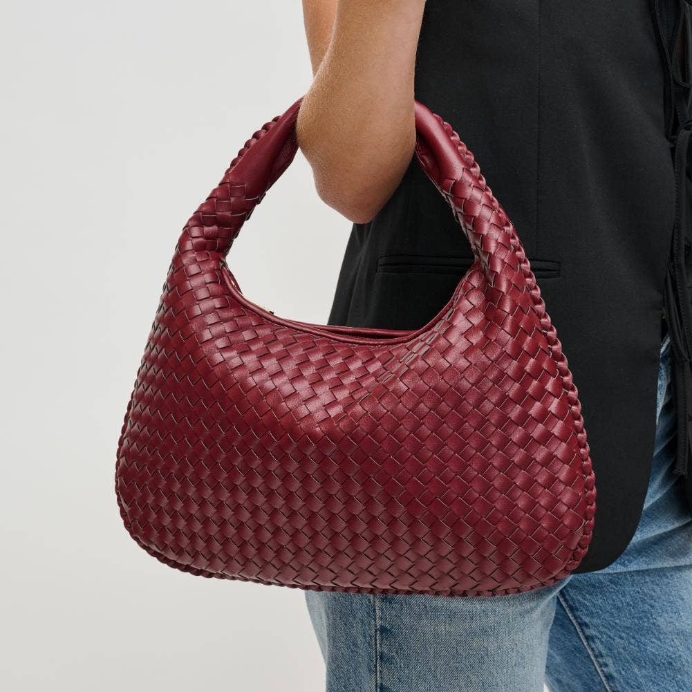 Adela Woven Hobo Bag