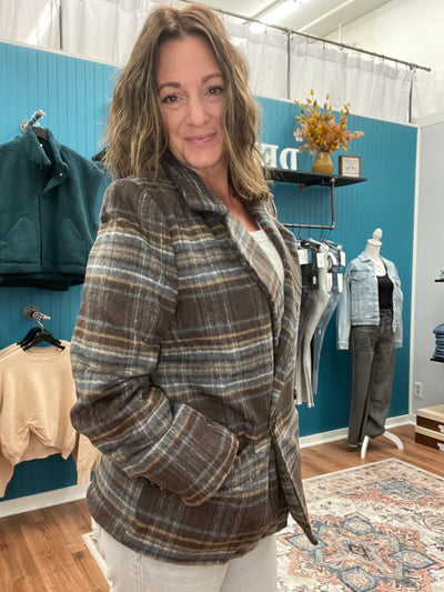 Taylor Classic Notch Plaid Jacket