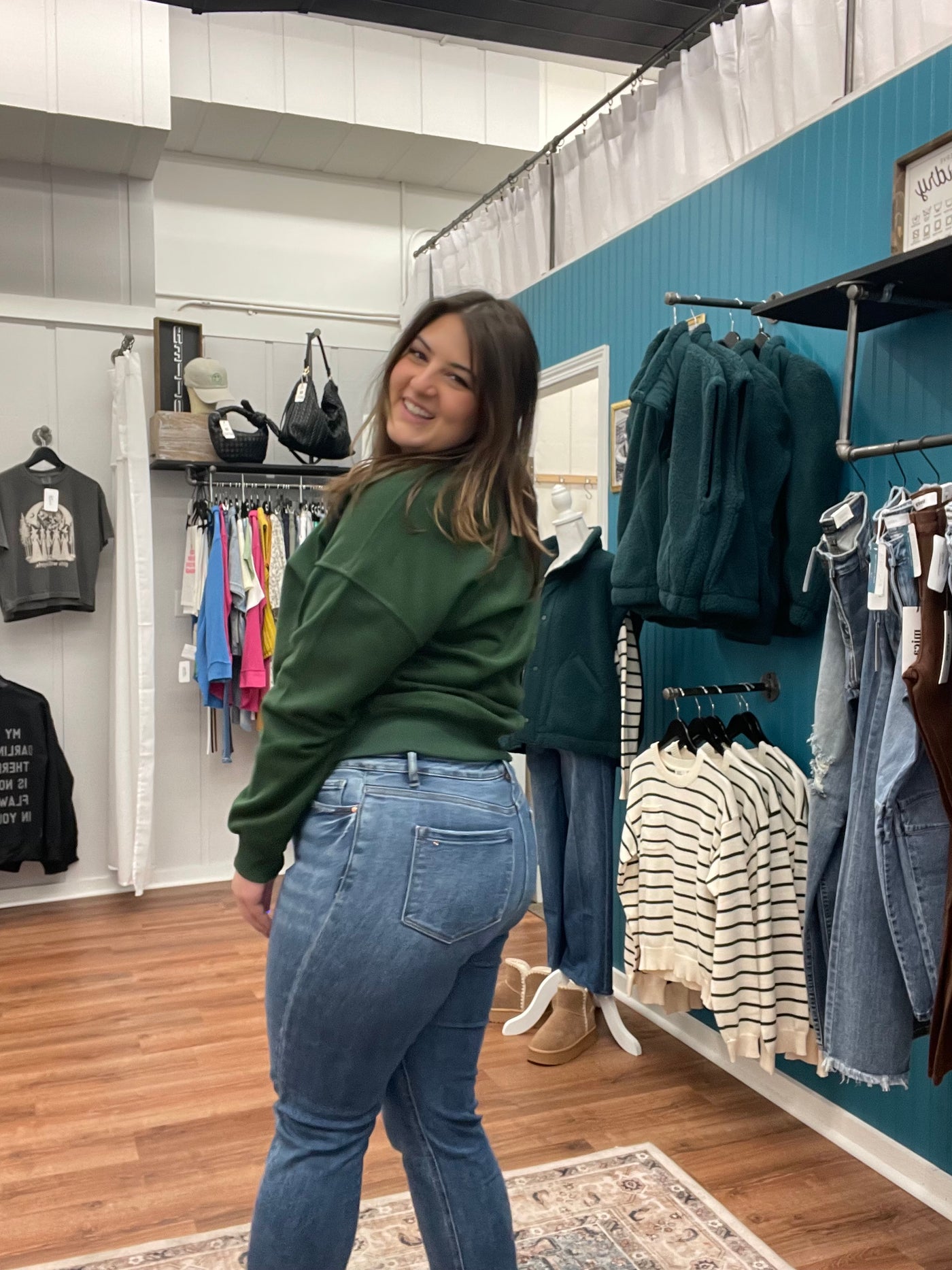 Weiner Dog Graphic Holiday Sweatshirt