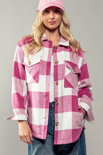 Teddy Plaid Classic Jacket