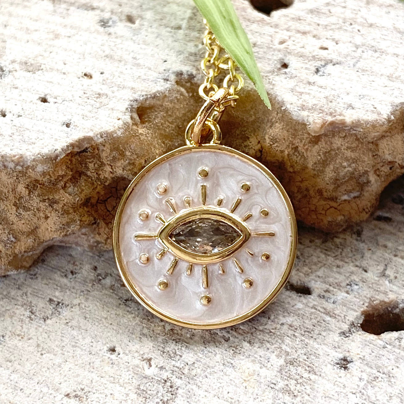 Eye Enamel Necklace