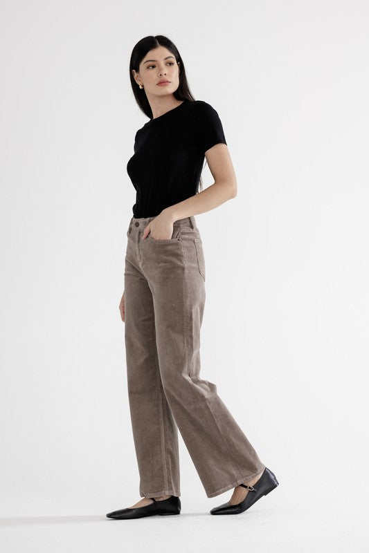 Aspen Corduroy Wide Leg Denim