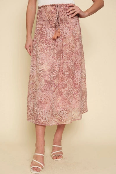 Addison Smocked Animal Print Dress / Skirt