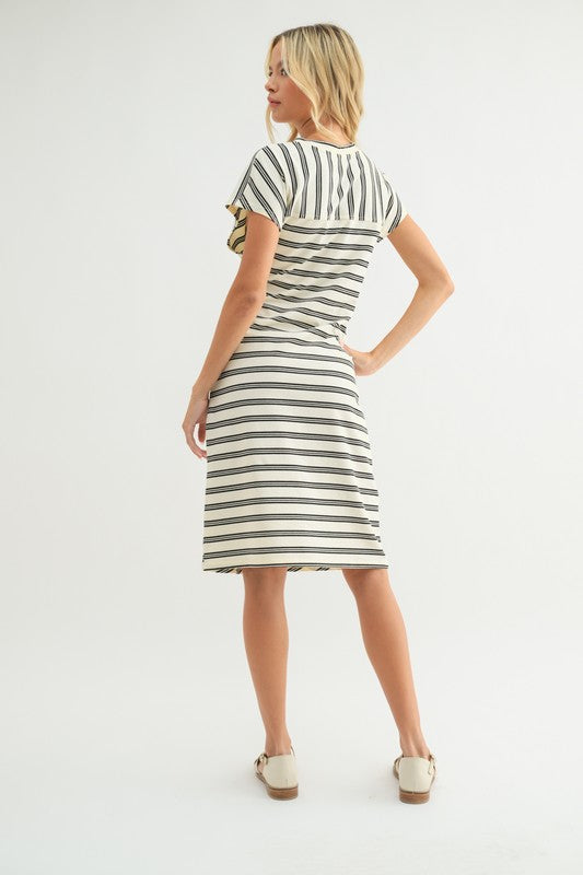 Suki Side Tie Midi Dress