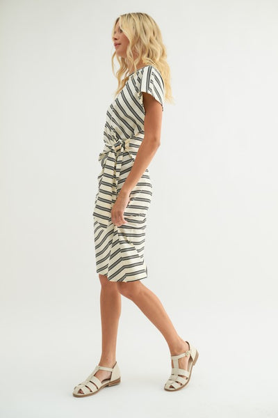 Suki Side Tie Midi Dress