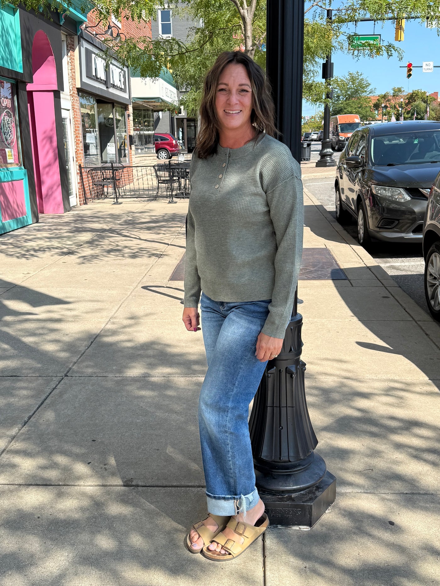 Penelope Waffle Knit Sweater