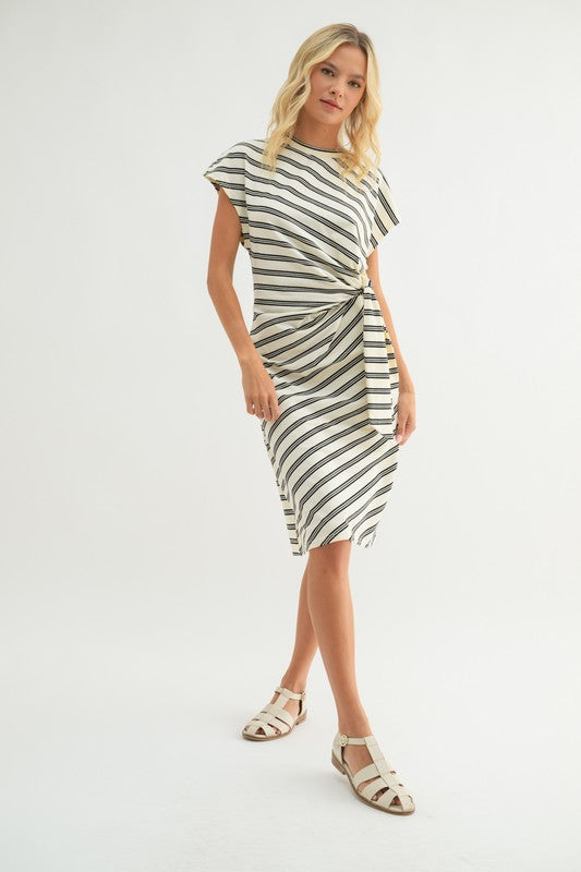 Suki Side Tie Midi Dress