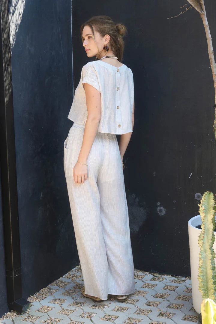 Faye Striped Top and Pant Set