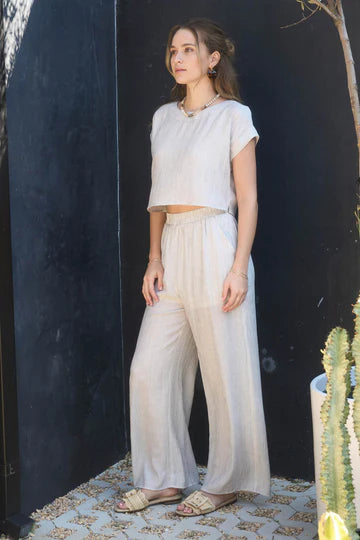 Faye Striped Top and Pant Set