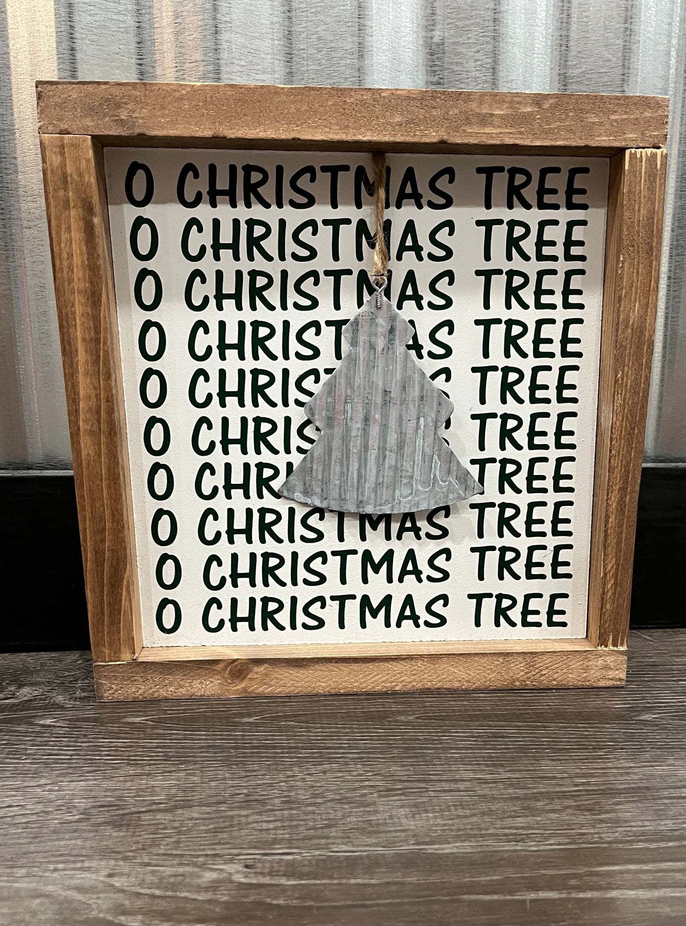 O' Christmas Tree Wood Sign