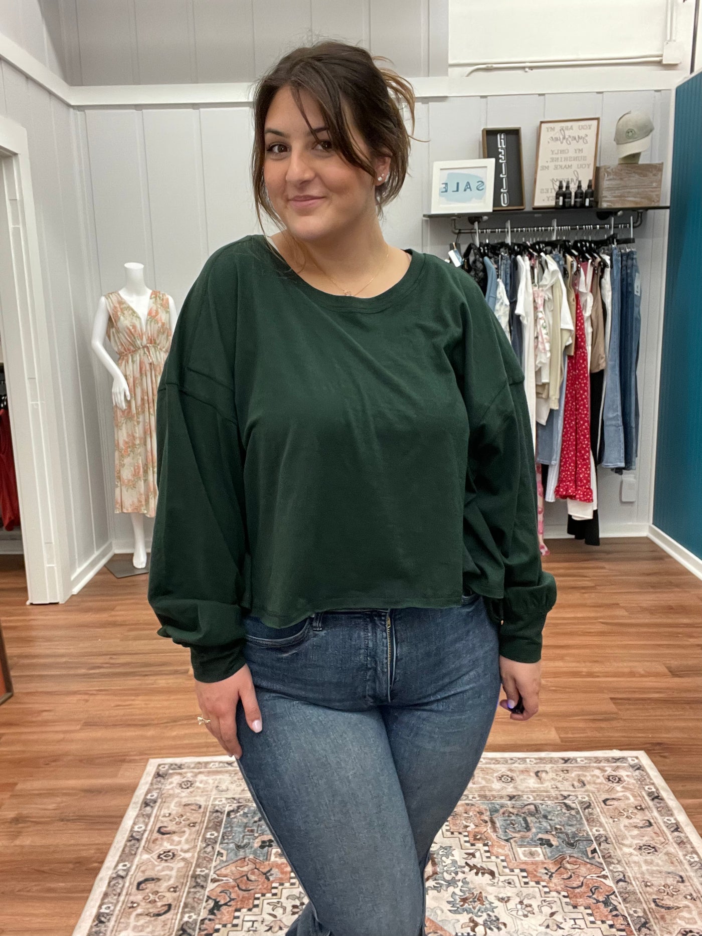 Ellis Open Back Slub Long Sleeve