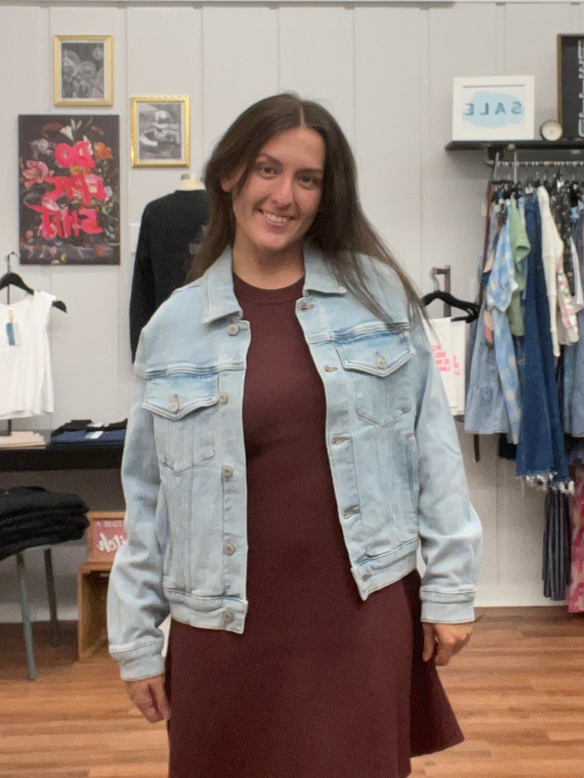 Randee Drop Shoulder Denim Jacket