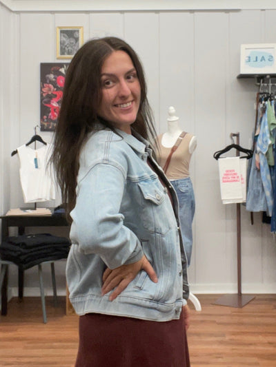 Randee Drop Shoulder Denim Jacket