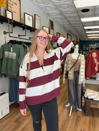 Jordan Drop Shoulder Zip Up Sweater