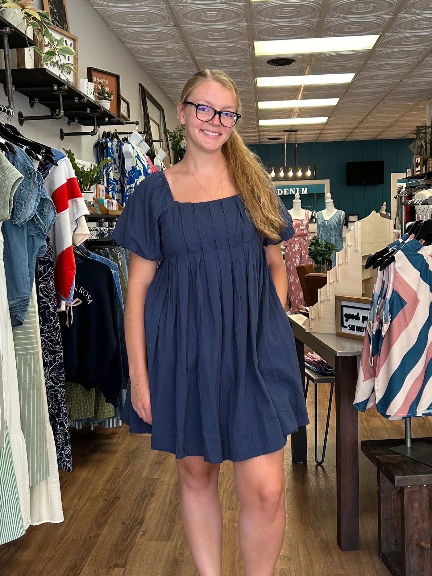 Allison Back Tie Mini Dress