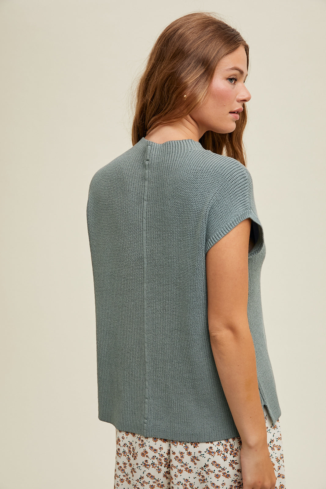 Gemma Mock Neck Sweater Vest