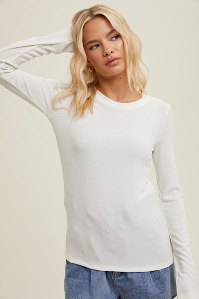 Hannah Ribbed Knit Top