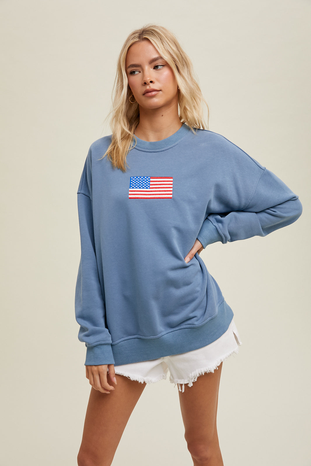 Flag Oversized Sweatshirt